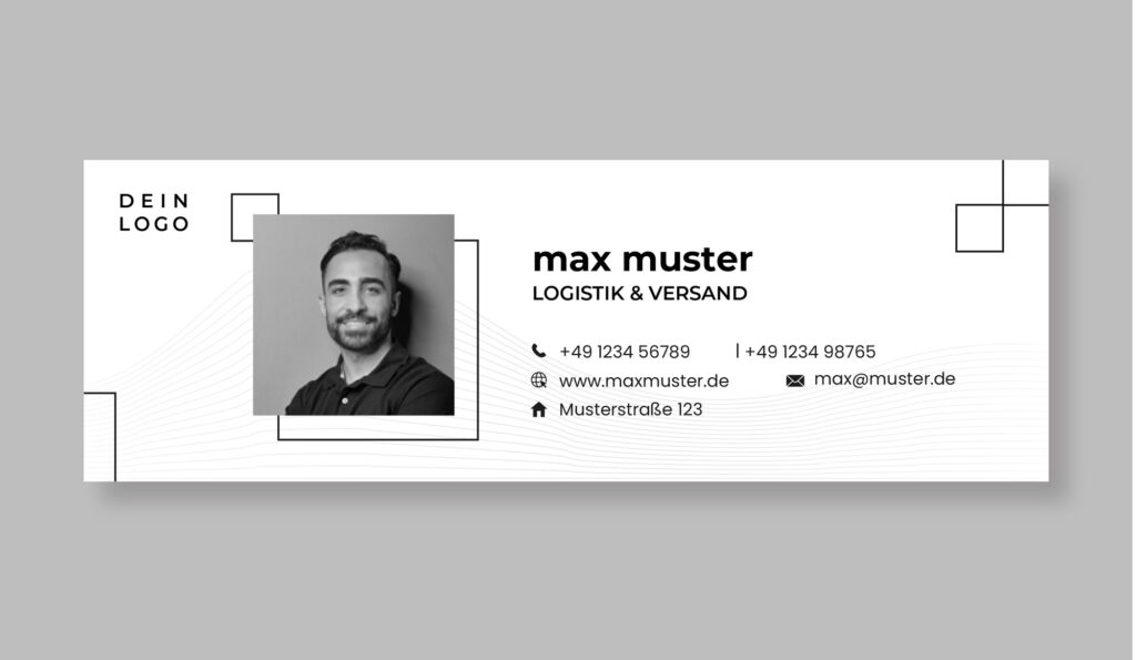 email_signaturen_content_sample_black_white_kiwikreativ HTML E-Mail-Signaturen, Modern E-Mail Signatur, Vektorgrafiken in Mail-Signaturen, Kiwikreativ GmbH, Full-Service Grafikagentur, Hannover