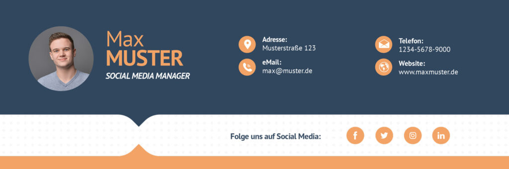 email_signaturen_content_sample_kiwikreativ HTML E-Mail-Signaturen, Orange-Blue E-Mail Signatur, Vektorgrafiken in Mail-Signaturen, Kiwikreativ GmbH, Full-Service Grafikagentur, Hannover